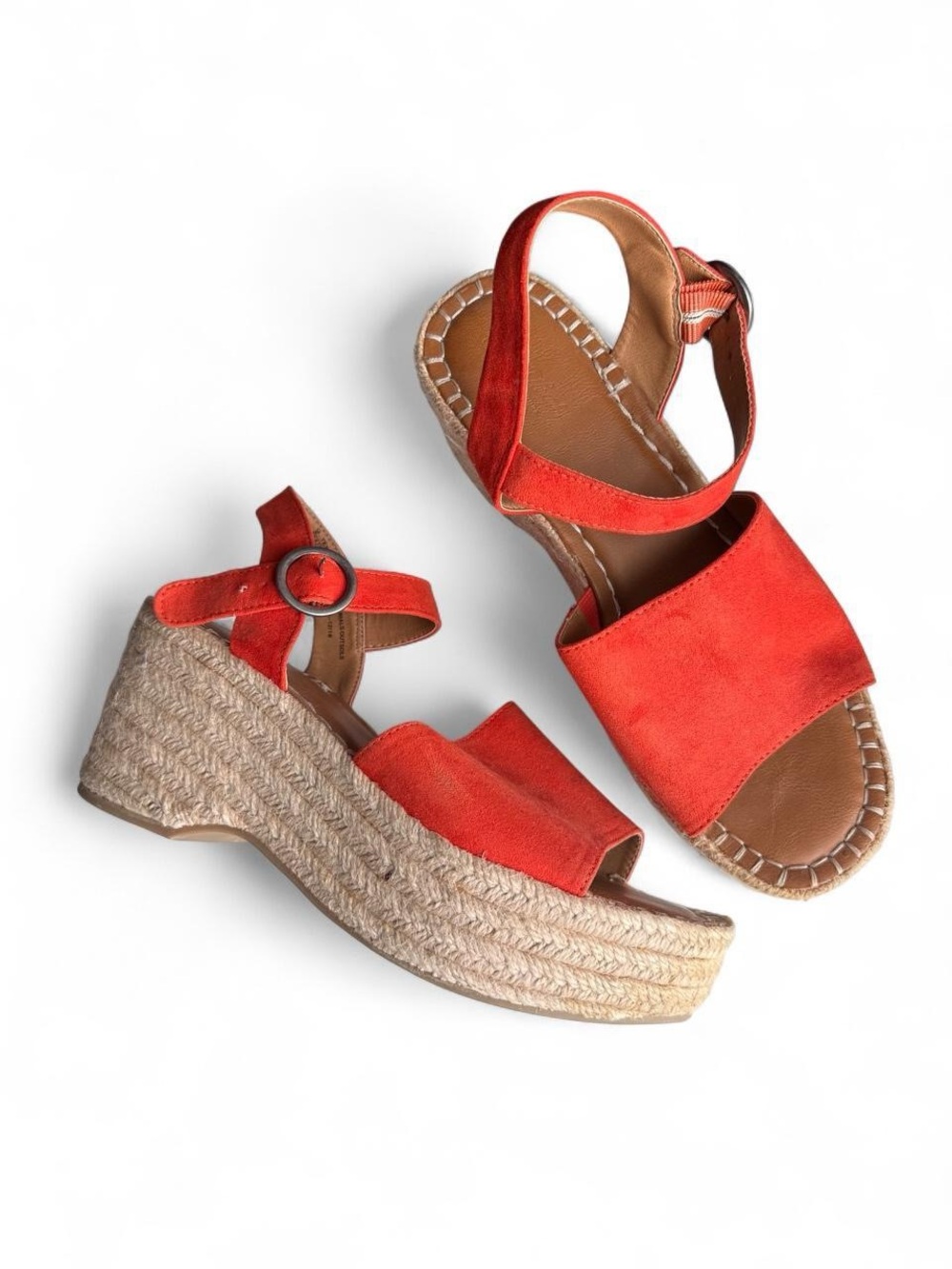 Orange Espadrille Sandals